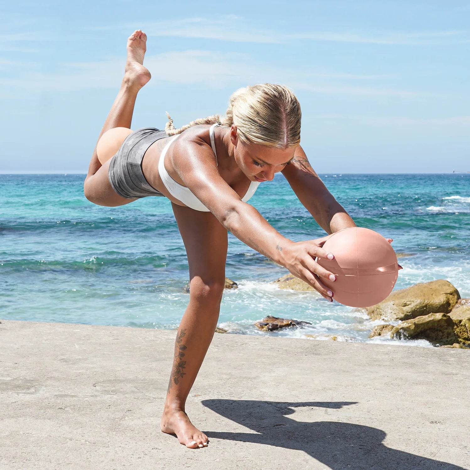 Pilates Balls - Nude & Clay  2 SOFT PILATES BALLS FOR TAILORED RESISTANCE